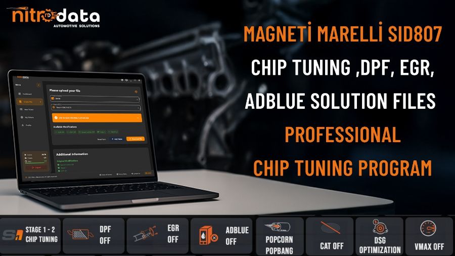 SID807 Chip Tuning, DPF-EGR-AdBlue Çözüm Dosyaları | Nitro Data ile Otomatik ECU Yazılım Çözümleri