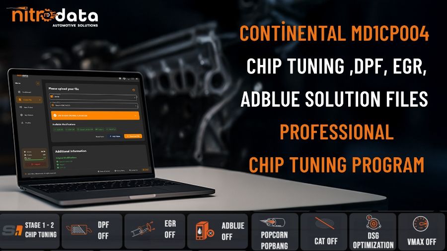 Yazılım MD1CP004 Chip Tuning, DPF-EGR-AdBlue Çözüm Dosyaları | Nitro Data ile Otomatik ECU Çözümleri