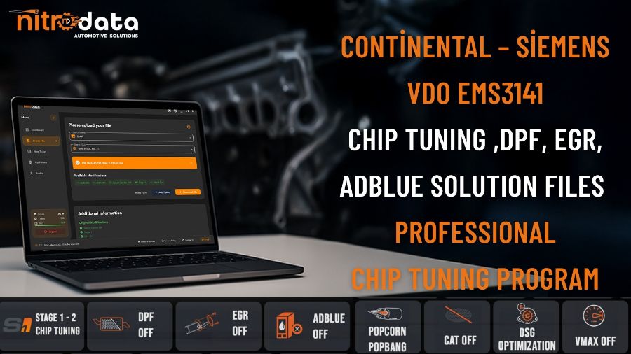 EMS3141 Chip Tuning, DPF-EGR-AdBlue Çözüm Dosyaları | Nitro Data ile Otomatik ECU Yazılım Çözümleri