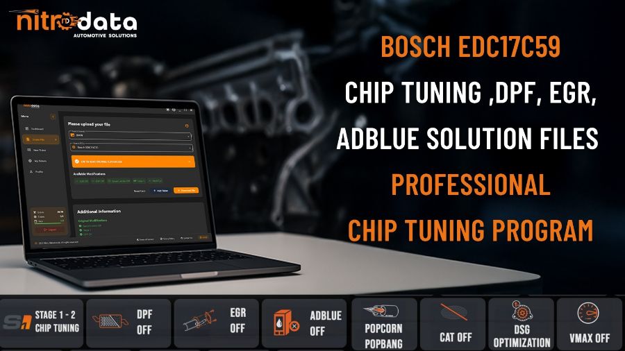 EDC17C59 Chip Tuning, DPF-EGR-AdBlue Çözüm Dosyaları | Nitro Data ile Otomatik ECU Yazılım Çözümleri