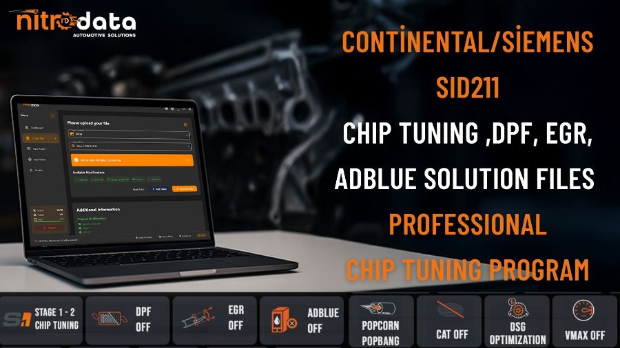 SID211 Chip Tuning, Fichiers Solutions DPF-EGR-AdBlue | Solutions Logicielles ECU Automatiques avec Nitro Data