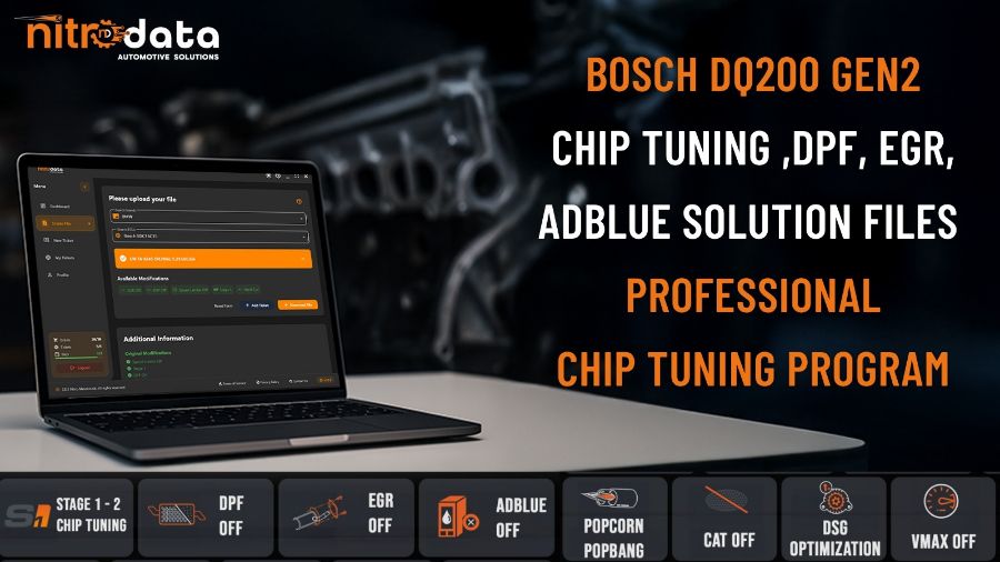 DQ200 GEN2 Chip Tuning, Fichiers Solutions DPF-EGR-AdBlue | Solutions Logicielles TCU Automatiques avec Nitro Data