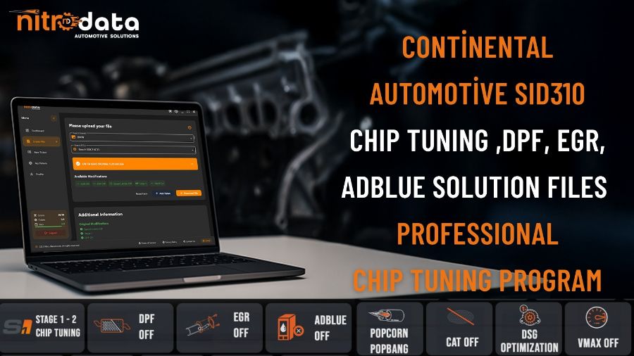 SID310 Chip Tuning, Fichiers Solutions DPF-EGR-AdBlue | Solutions Logicielles ECU Automatiques avec Nitro Data