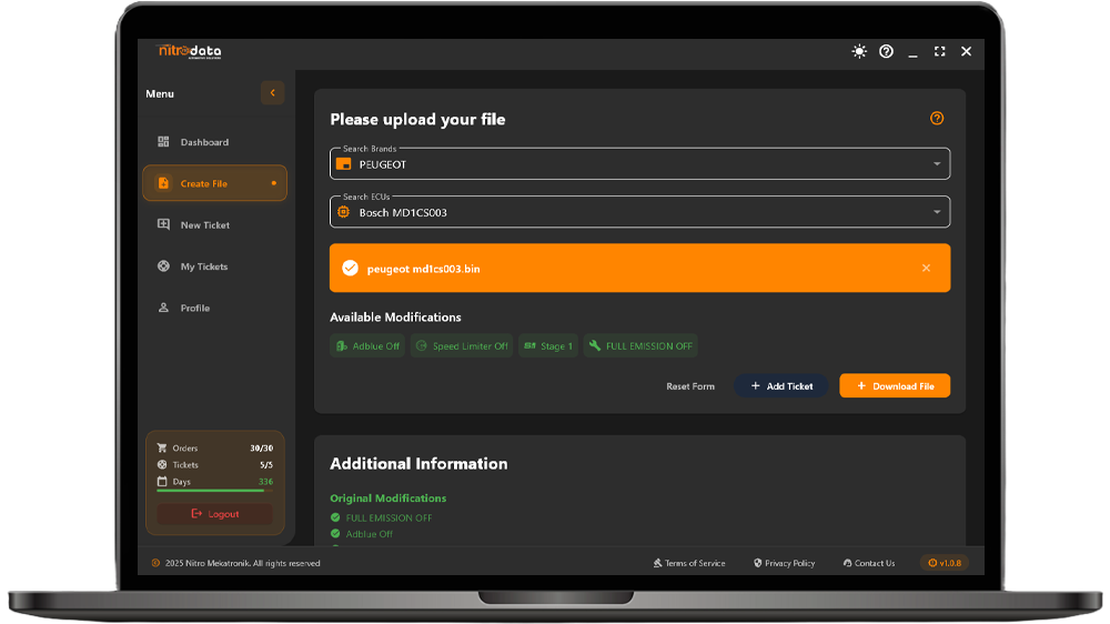 Nitro Data Software